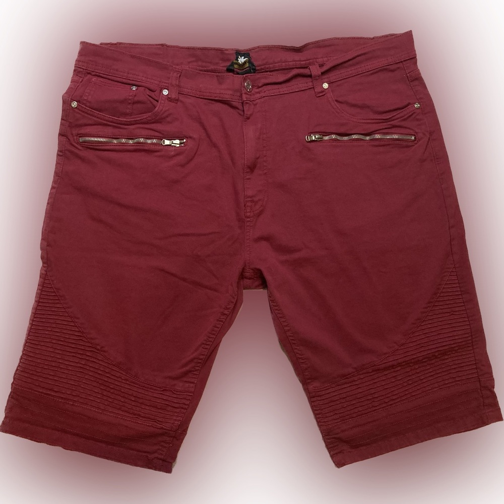 Imperious Men's Stretch Twill Shorts With Zipper Detail, Size 42